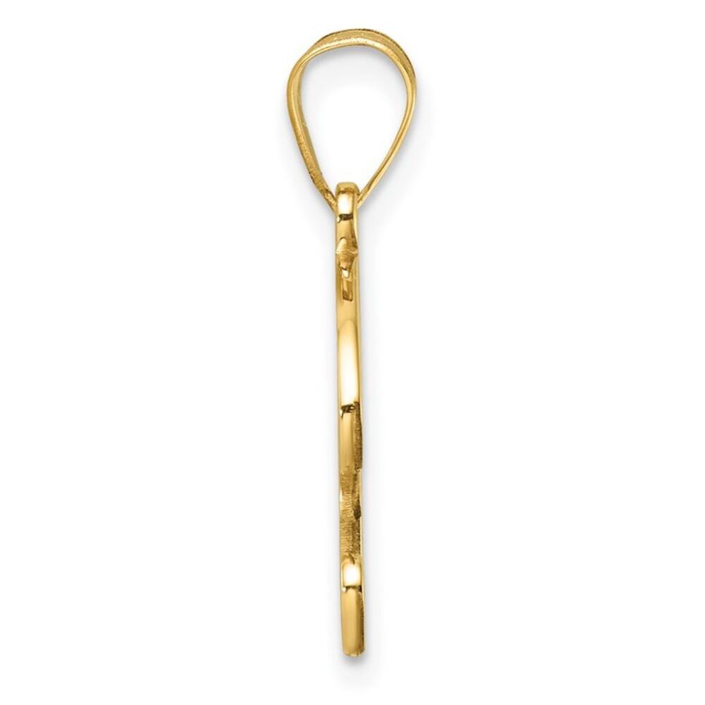 Kazi Luxury 14k Yellow Gold Script Letter P Initi… - image 2